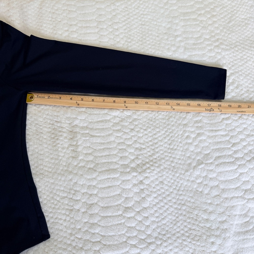 Abercrombie & Fitch Soft A&F Collection Black Long Sleeve Bodysuit Mens M - Picture 5 of 7